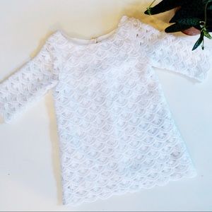 White scalloped lace dress 😍